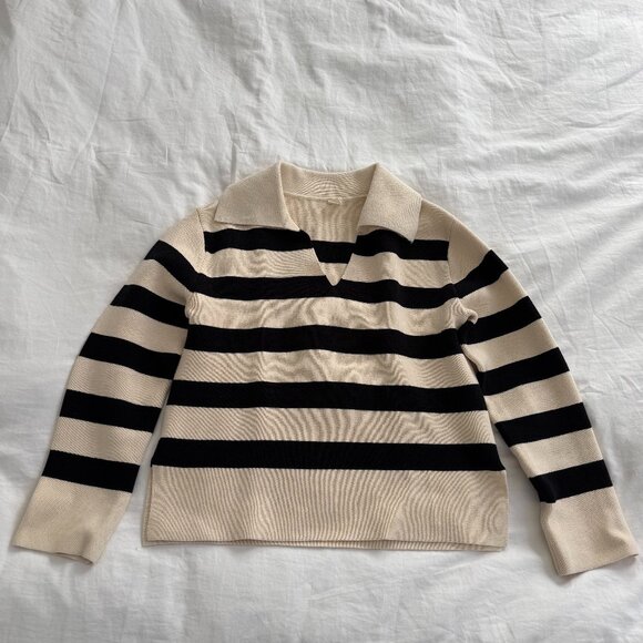 Arket Striped Rugby Sweater - Picture 1 of 2
